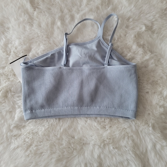 🩵AERIE SEAMLESS RIBBED ONE SHOULDER CROP TOP SIZE M - Picture 5 of 5